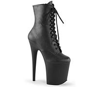 Pleaser FLAMINGO-1020 Blk Faux Leather/Blk Matte UK 10 (EU 43)