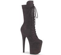 Pleaser Flamingo 1050FS Faux Suede 8 Inch Mid-Calf Platform Pole Dancing Boots