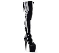 Pleaser FLAMINGO-3063 Blk Str Pat/Blk UK 4 (EU 37)