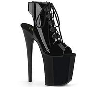 Pleaser FLAMINGO-800-20 Blk Pat/Blk UK 5 (EU 38)