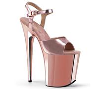Pleaser FLAMINGO-809 Rose Gold Met. Pu/Rose Gold Chrome UK 8 (EU 41)
