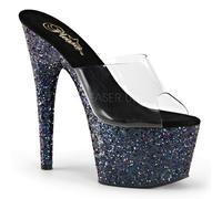 Pleaser High Heel Stiletto Platform 7" Glitter Dancer Shoes Slip On Adore 701LG