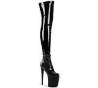Pleaser High Heel Stiletto Platform 8" Thigh Boots Flamingo 3000