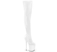 Pleaser High Heel Stiletto Platform 8" Thigh Boots Flamingo 3000