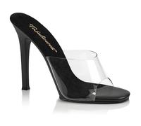 Pleaser High Heel Stiletto Slip On Shoes Mules Clear Gala 01