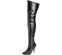 Pleaser SEDUCE-3000 Blk Str Faux Leather UK 11 (EU 44)