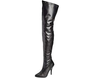 Pleaser SEDUCE-3000 Blk Str Faux Leather UK 9 (EU 42)