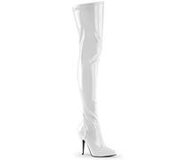 Pleaser High Heel Stiletto Stretch 5" Pointed Toe Thigh Boots Seduce 3000