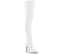 Pleaser SEDUCE-3010 Wht Pat UK 5 (EU 38)