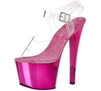 Pleaser SKY-308 Clr/H. Pink Chrome UK 7 (EU 40)