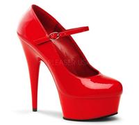 Pleaser Stiletto High Heel Platform 6" Mary Jane Strap Shoes Ladies Delight 687