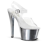 Pleaser Stiletto High Heel Shoes Platform Pole Dancing Ladies Sky 308