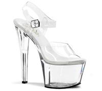 Pleaser Stiletto High Heel Shoes Platform Pole Dancing Ladies Sky 308