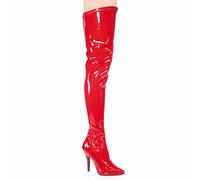Ladies High Heel Stiletto Stretch 5" Pointed Toe Thigh Boots Pleaser Seduce 3000