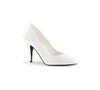 Pleaser USA VANITY-420 White Patent 4" Heel Court Shoes IN-STOCK