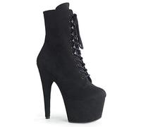 Pleaser Womens ADORE-1020FS/BFS/M Boots, Blk Faux Suede/Blk Faux Suede, 5 UK