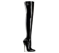 Pleaser Women's Dagger-3000 Boot,Black Patent,14 M US