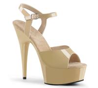 Pleaser Womens Sandals DELIGHT-609 Cream/Cream