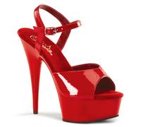 Pleaser Womens Sandals DELIGHT-609 Red Pat/Red