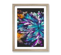 Pleasing The Angels Abstract Framed Print | A2 Oak Framed Wall Art | Ready to Hang | Abstract Fantasy Picture | Living Room Bedroom Lounge Office
