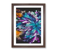 Pleasing The Angels Abstract Framed Print | A2 Walnut Framed Wall Art | Ready to Hang | Abstract Fantasy Picture | Living Room Bedroom Lounge Office