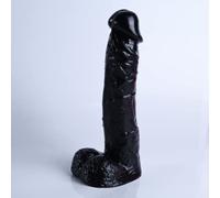 Pleasurables Black Giant Dildo Large - 8.5 Inch girthy veined from UK Seller Suction Cup Dildo for Men, Women and Couples -Ultimate Adult Toy for Satisfying Thrusts and Orgasm Penis Cock