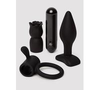 Pleasure Allure Couples Sex Toy Kit (4 Piece) - Black Black