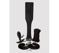 Pleasure Beginners Bondage Collection Kit (4 Piece) - Black Black