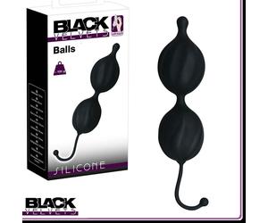 Pleasure Dome Black Velvet Soft Silicone Jiggle Duo Kegel Balls Soft