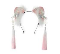 Pleasure Ground Ears Cosplay Hair Hoop With Fringe Woman Teens Headband For Live Broadcast Carnivals Hairband Cute Headbands For Woman Cute Headbands Washing Face Girls Teens Washing Face Ears