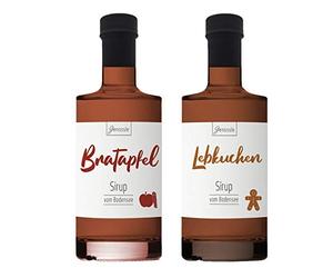 Pleasure Syrup Set Winter Edition - 2X 350ml - Premium Syrup from Lake Constance - Syrup for cold days to enjoy hot - Ideal as a gift