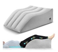 PleasurePeak Venous Elevation Pillow, Inflatable Leg Elevation Pillow, Comfortable Wedge Pillow for Sleep, Improves Blood Circulation Grey, Portability