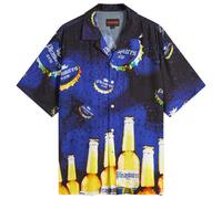 Pleasures Men's Cerveza Vacation Shirt Blue Small
