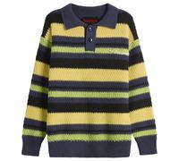 Pleasures Men's Cooper Polo Sweater Yellow Small