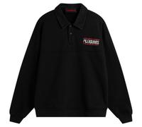 Pleasures Men's Gentle Polo Sweatshirt Black Small