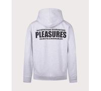 Pleasures Mens Staff Zip Through Hoodie - Colour: Ather Grey - Size: XL