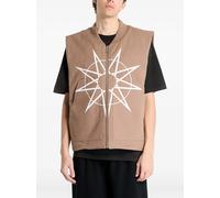 Pleasures x Slipknot goat padded vest jacket - Brown M