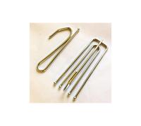 (Pleat 4 Prong Hook Long Neck x 20) Rufflette Compatible Deep Pinch Pleat Long Neck End Curtain Prong Hooks Various Type & Qty