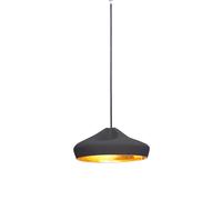 Pleat Box Pendant 36 Black & Gold