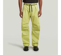 Pleated 3D Denim Pant - Green - Men 29-30