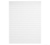 Pleated Blackout Curtains with Nonwoven Material, Easy to Cut and Install, Adjustable Clips, Designed to Fit Various Window or Door Sizes (White 120x180cm)