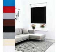 Pleated Blind 70 x 140 cm Window Privacy Protection, Quick Fix and Easy to Install Window Shades Pull Down No Drill Blinds Opaque Folding Blind for Bedroom, Bathroom, Black