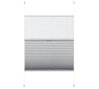 Pleated Blind, EASYFIX Day + Night, White 50 x 130 cm (WxH)