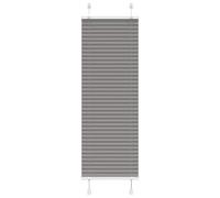 vidaXL Pleated Blind Anthracite 95x100 cm Fabric Width 94.4 cm Polyester, Black