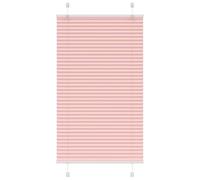 vidaXL Pleated Blind Pink 75x150 cm Fabric Width 74.4 cm Polyester
