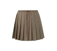 Pleated Check Mini Skirt Women QS Blanc 38
