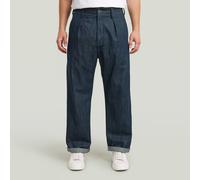 Pleated Chino Relaxed Neo Raw Jeans - Dark blue - Men 32-34