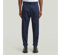 Pleated Chino Relaxed Tapered - Dark blue - Men 31-34