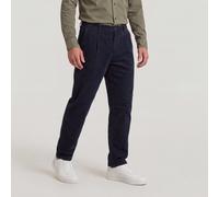 Pleated Chino Relaxed Tapered - Dark blue - Men 36-32