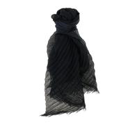Pleated Gauze Scarf - female - Issey Miyake - Silk Scarves - Black - ONE SIZE - Accessories ONE SIZE
